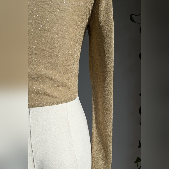 Zeynep Arcay Cropped Glitter Top - Picture 7 of 8